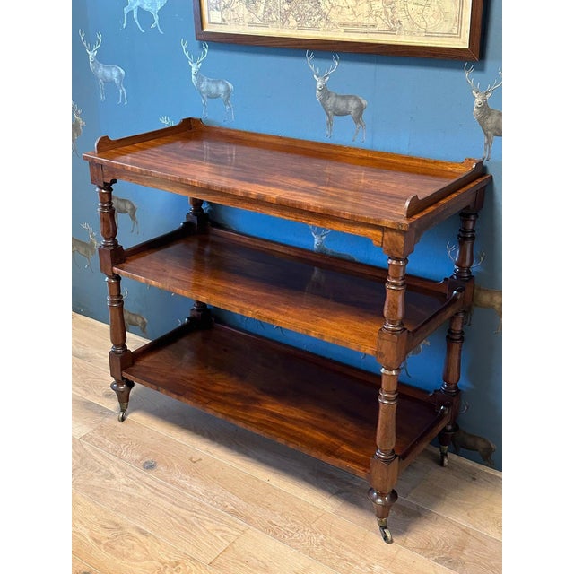 Three-Tiered Shelf in Mahogany For Sale - Image 11 of 11