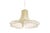 Wonderful floral pendant light with four hand-made clear and white murano glass petals which are supported by a metal...