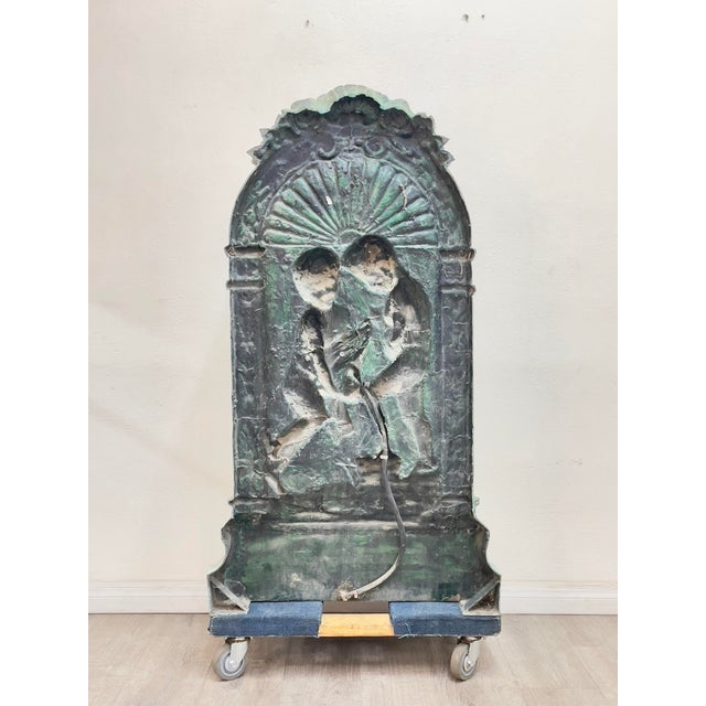 Bronze Fountain Cherubs Holding Water Jugs For Sale - Image 10 of 10