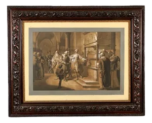 Ludovico il Moro, Tomb of Beatrice d'Este, 19th Century, Mixed Media, Framed