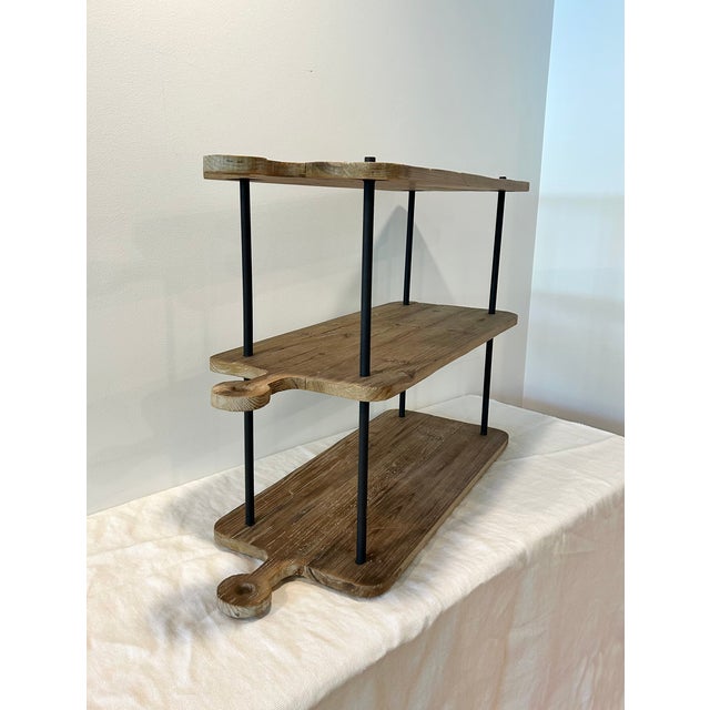 Metal 1990s Three Tier Kitchen Shelf For Sale - Image 7 of 11