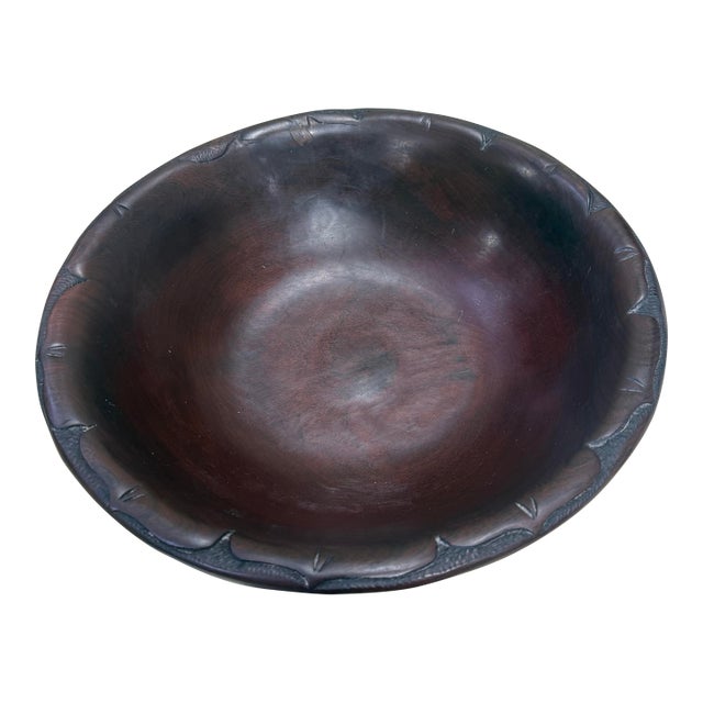 1970s African Hand-Carved Tribal Art Likely Crafted From a Dense Rosewood 13in For Sale