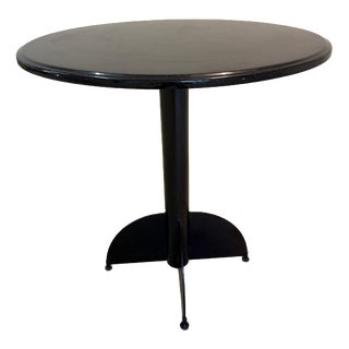 Black Bistro Table with Composite Top For Sale
