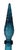 Vintage Empoli Genie Teal Blue Dimpled Bottle With Stopper Made in Italy C. 1960's For Sale In New York - Image 6 of 12