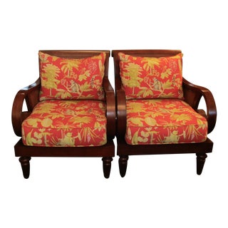 Ethan Allen Cane Side Chairs-A Pair For Sale