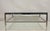Vintage Mid Century Modern Milo Baughman Style Chrome & Glass Square Coffee Table. Item features a thick square glass top,...