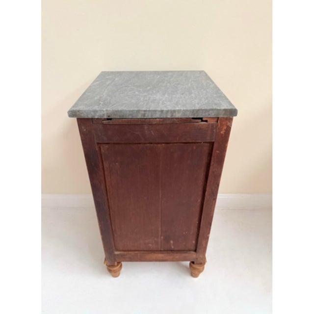 Antique Marble Top Side Table For Sale - Image 11 of 11