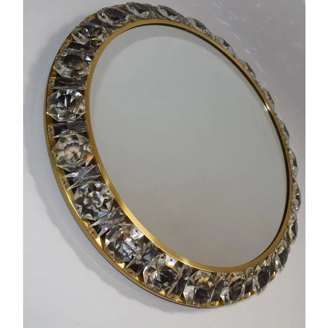 Gold Large Model 3648 Lighted Wall Mirror from Bakalowits & Söhne, 1960s For Sale - Image 8 of 10