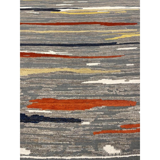 Moroccan Hand Made Borderless Moroccan Style Rug. 09'10" X 14'04" For Sale - Image 3 of 5