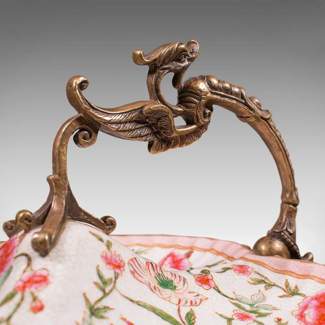 Vintage Decorative Oriental Ceramic Olive Dish For Sale - Image 10 of 13