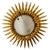 Large Spanish Sunburst Flush Mount in Gilt Metal 1950 For Sale - Image 6 of 6