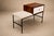 Brown Bench with drawer in Rosewood, Fabric & Metal, Geraldo de Barros, 1950s - Lot 359B For Sale - Image 8 of 17