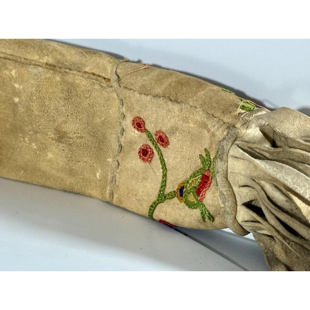 Early 20th Century Antique Native American Cree Indian Embroidered Rifle Scabbard For Sale - Image 5 of 10