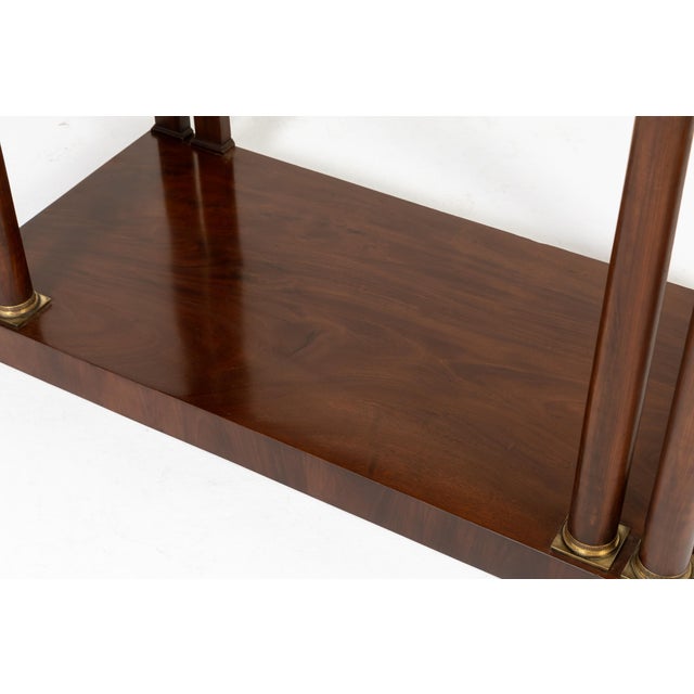 Brown 19th Century Italian Mahogany Console Tables, Set of 2 For Sale - Image 8 of 15