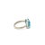 Not Yet Made - Made To Order Mid-Century Modern 5.57 Carats Blue Topaz Twin Ring in Sterling Silver - Size 7 For Sale - Image 5 of 13