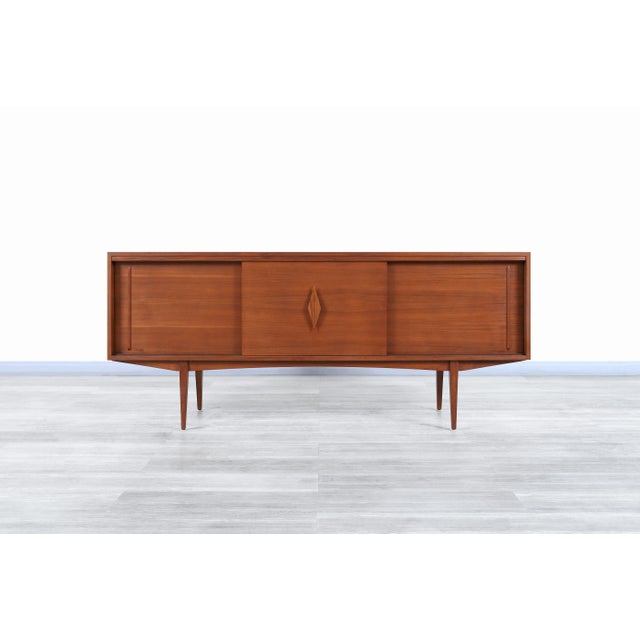1960s Mid Century Modern Walnut Credenza Chairish