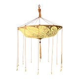 Vintage Italian Fortuny Hand Painted Chandelier For Sale