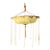 Vintage Italian Fortuny Hand Painted Chandelier For Sale