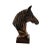 Antique Brass Finish Metal Horse Bust Sculpture For Sale - Image 6 of 9