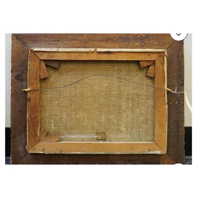 1920s European School, 19th Century, Fishing Boats Near Shore, Oil on Canvas, Framed: For Sale - Image 5 of 7