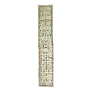 Mid 20th Century Neutral Persian Narrow Antique Runner, 2'3'' X 12'7''