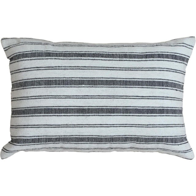 Elevate your home's look with a chic Modern Wool and Cotton Pillow, meticulously handmade with opulent materials, in a 16"...