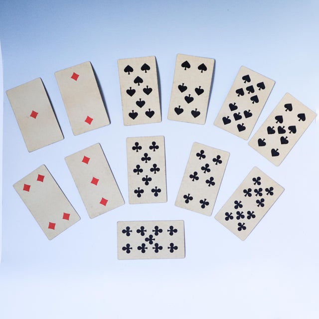 Antique Austrian Josef Glanz Industrie Und Glück Tarock Playing Cards, Vienna, Circa 1880s For Sale - Image 10 of 18