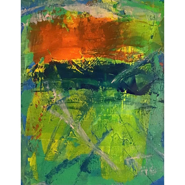 Intuitive Abstract Painting on Stretched Canvas For Sale