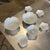 Up for consideration is a beautiful vintage collection of white ceramic nesting lotus bowls. These would look lovely in...
