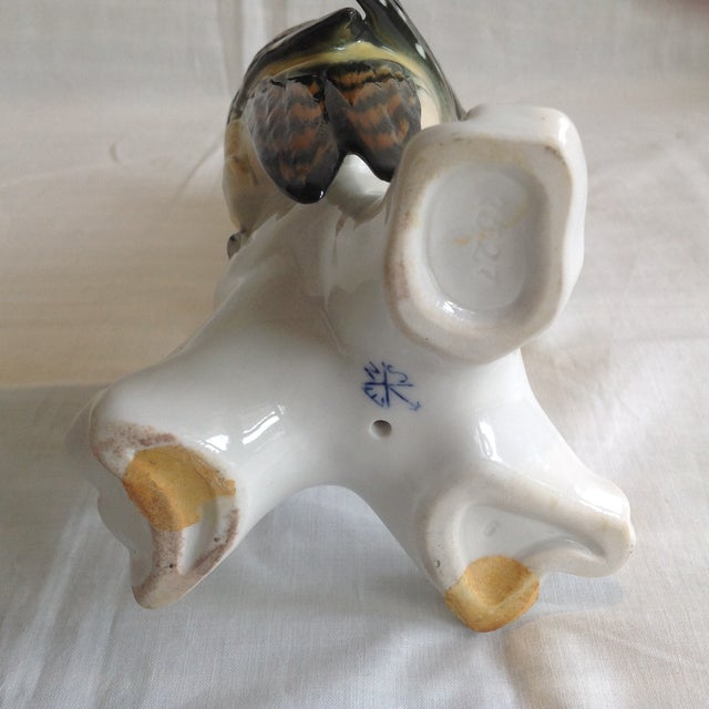 Green German Porcelain Figurine, 1960s For Sale - Image 8 of 9