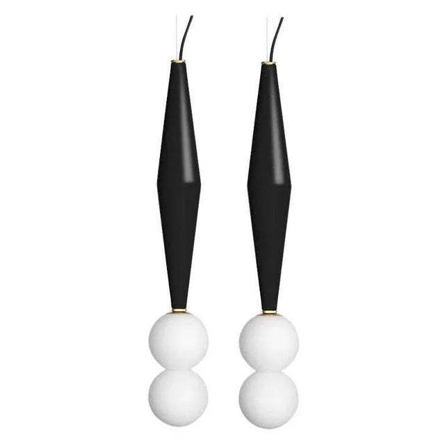 Black Gamma C Lamps by Mason Editions, Set of 2 For Sale - Image 4 of 4