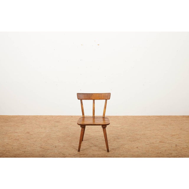 Vintage Chair in Oak by Jacob Müller for Wohnhilfe, 1940s For Sale - Image 3 of 18