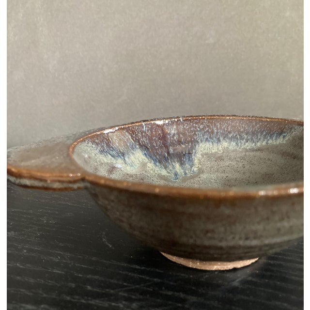 Contemporary Ice Cream Bowls With Metallic Glaze, Set of Four For Sale - Image 3 of 6
