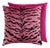 The House of Scalamandré Tigre/velvet Pillow, Red, 22 X 22 For Sale
