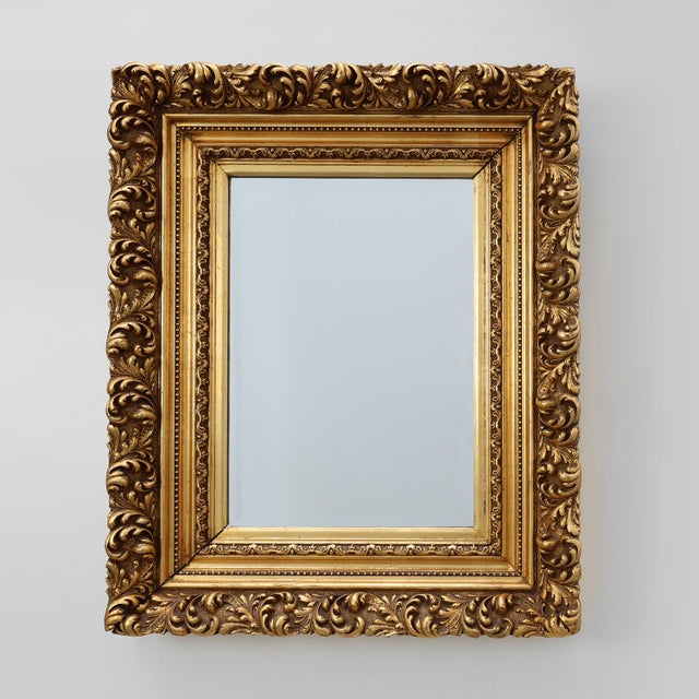 Baroque Giltwood Mirror with Acanthus Carvings, France, 1880 For Sale - Image 11 of 11