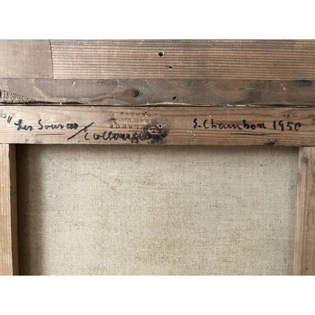 Emile-François Chambon, Les Sources, Collonges Bellerive, Genève, 1950, Oil on Canvas, Framed For Sale - Image 9 of 10