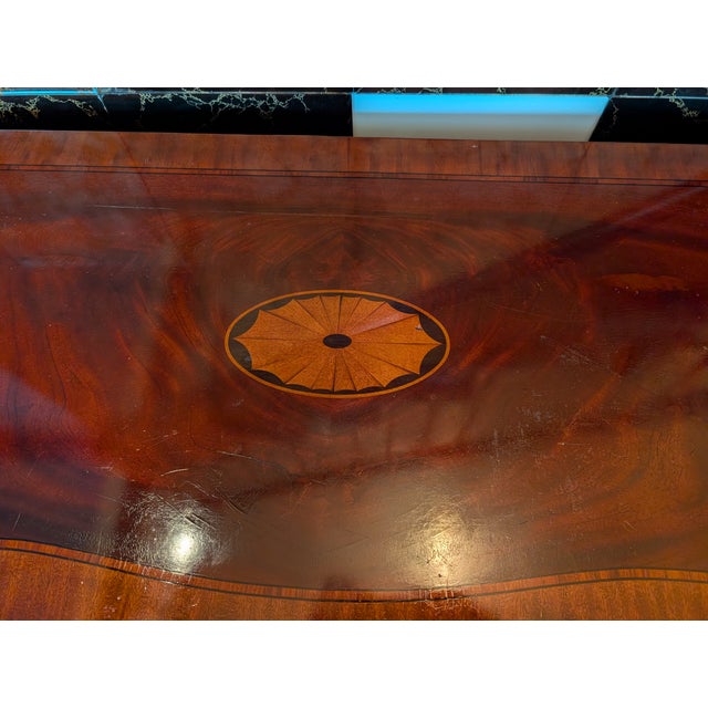 1980s 1980s Bernhardt Centennial Collection Banded Mahogany Sideboard (Hepplewhite Style) For Sale - Image 5 of 8