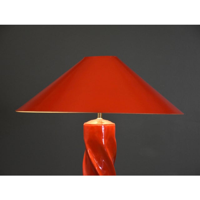 Modern 1970s Michael Taylor Style Spiral Floor Lamp For Sale - Image 3 of 11