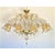 Glass Opulent Gold and Clear Murano Glass Chandelier with Flowers and Leaves by Simoeng for Simoeng For Sale - Image 7 of 10