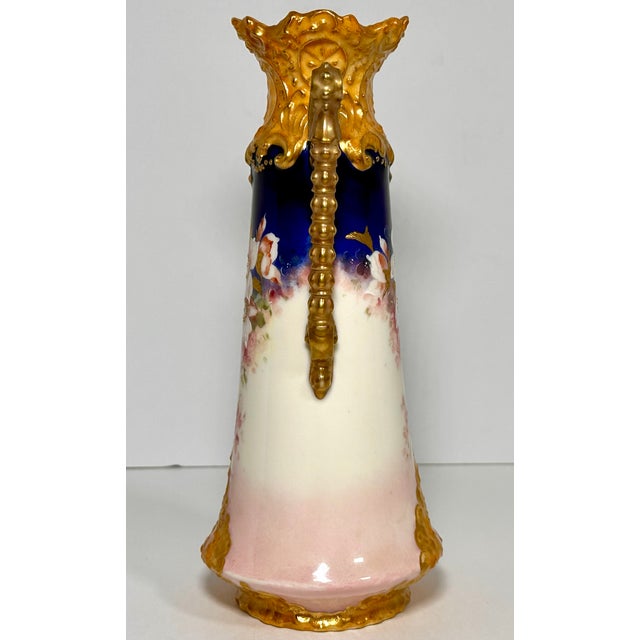 Victoria Porcelain Factory Carlsbad Floral Vase c.1891-1918 For Sale - Image 6 of 17