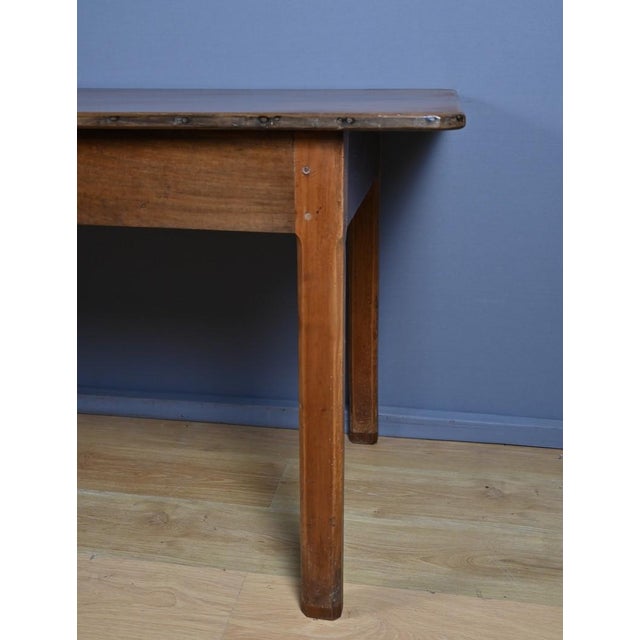 Brown Late 19th Century Chestnut Farmhouse Table For Sale - Image 8 of 14