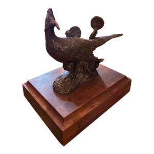 Small Bronze Roadrunner Statue