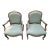 Late 20th Century Pair of Custom Built Louis XVI Bergere Armchairs For Sale