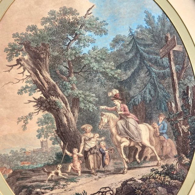 Sawrey Gilpin, The Happy Meeting & The Benevolent Lady, 1795, Etchings, Framed, Set of 2 For Sale - Image 11 of 18