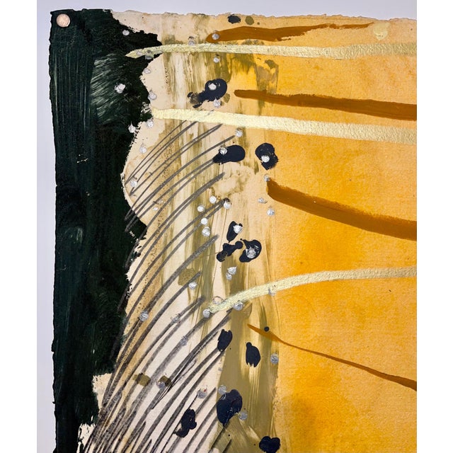 Abstract, 1987 Hand signed and dated verso Not sure of technique. this might be a monotype or monoprint with hand...