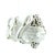 1990s Pair of Italian 18k White Gold 5 Carat Diamond Pavé Cluster Earrings For Sale - Image 4 of 18
