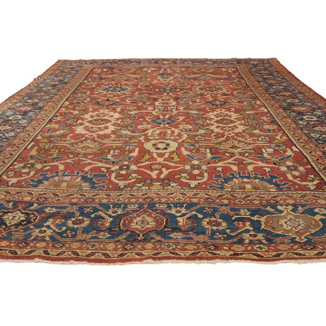 Late 19th Century Persian Sultanabad Rug, 08'10 X 11'09 | Chairish