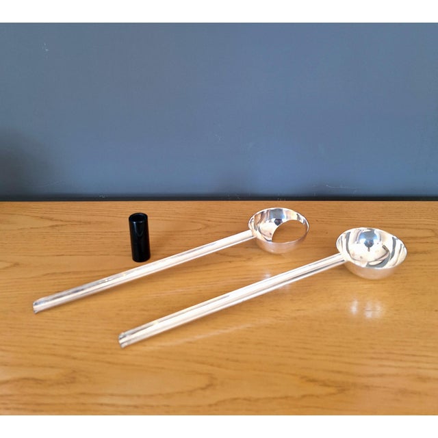 Mid-Century Modern Salad Servers by Lino Sabattini, Italy, 1960s For Sale - Image 3 of 7