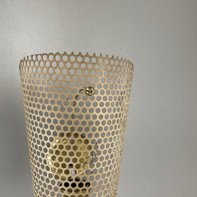 Large Beige Hole Pattern Theatre Wall Light, France, 1950s For Sale - Image 3 of 18