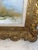 Orange Large Vintage Floral Oil Painting on Canvas Signed by Artist Alex With Ornate Gilded Frame For Sale - Image 8 of 11